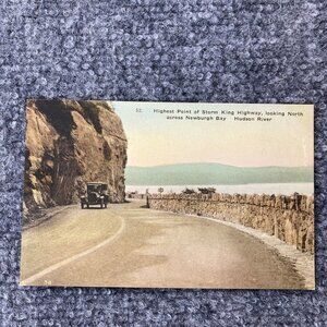 Vintage Postcard Highest‎ Point Of Storm King Highway Across Newburgh Bay Hudson